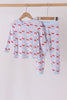 Blue Santa Claus Bamboo Pajama Set