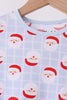 Blue Santa Claus Bamboo Pajama Set