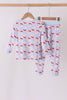 Blue Santa Claus Bamboo Pajama Set