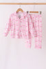 Pink Santa Bamboo Pajama Set