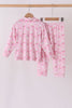 Pink Santa Bamboo Pajama Set
