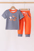 Auburn War Eagle Embroidery Pants Set
