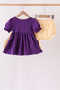 Purple LSU Geaux Tigers Embroidery Bloomer Set