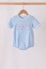 Blue ghost embroidery bubble