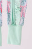Green bow christmas tree bamboo zipper romper