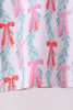 Green bow christmas tree bamboo pants set