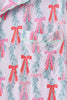Green bow christmas tree bamboo mom's gown