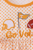 Orange Tennessee Go Vols Embroidery Bow Pants Set