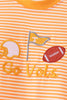 Orange Tennessee Go Vols Embroidery Romper