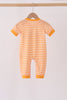 Orange Tennessee Go Vols Embroidery Romper