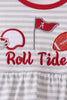 Red Alabama Roll Tide Embroidery Bloomer Set