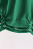 Forest bow smocked ruffle bubble