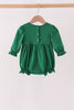 Forest bow smocked ruffle bubble