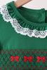 Forest bow smocked ruffle bloomer set