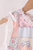 Pink pumpkin ruffle shorts set