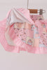 Pink pumpkin ruffle skorts set