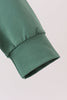 Green construction vehicle embroidery hoodie