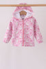 Pink Goose Bow ruffle Raincoat
