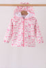 Pink Bow Ruffle Raincoat