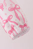 Pink Bow Ruffle Raincoat