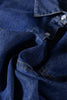 Ashleigh Blue Denim Shirt Collar Long Sleeve Flared Mini Dress