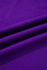 Tillandsia Purple Varsity Contrast Banded Sleeve Shift Sweatshirt Dress