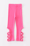 Barbie pink hollow out legging