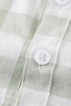 Sage plaid button down shirt