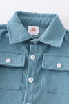 Blue corduroy blue button down shirt