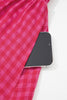 Red Plaid Square Neck Fit-and-flared Vacation Sundress
