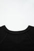 Delicacy Exposed Seam Textured Knit V Neck Pullover Top
