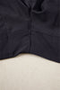 Black Solid Color Ribbed Patchwork High Waist Athletic Shorts