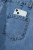 Ivy Seam Detail Pocketed Cuffed Hem Denim Shorts