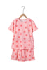 White Polka Dot Short Sleeve Top Casual Skort 2pcs Outfit