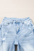 Beau Blue Light Wash Distressed Straight Jeans