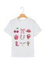 White Coquette Cowgirl Elements Printed Relaxed Tee