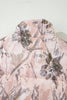 Brown Camo Leaf Print Winter Puffer Vest