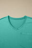 Mint Green Cotton Mineral Wash T Shirt