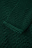Blackish Green Plus Size Golden Accent Buttons Short Sweater Cardigan