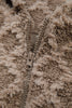 Chestnut Sherpa Rhombus Zip Up Side Pocket Hooded Jacket