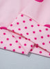 Red Polka Dot Print Contrast Detail Oversized Tunic Sweatshirt