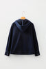 Sail Blue 2 in 1 Thermal Knit Textured Hooded Jacket