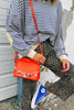 Blue Stripe Textured Elbow Patched Crew Neck Drop Shoulder Sweatshirt