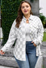 Khaki Checkered Buttoned Down Casual Western Jacket