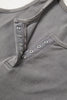 Blue Vintage Distressed Ribbed Mineral Wash Tank Top
