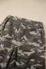 Khaki Leopard Printed Drawstring Elastic Waistband Pocketed Barrel Jeans
