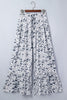 Multicolour Camo Print Wide Leg Casual Pants