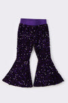 Purple sequin mardi gras girl pants