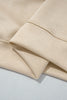 Coffee Camouflage Sleeve Crewneck Baggy Pullover Sweatshirt