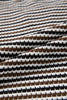Brown Faux Two Piece Textured Striped Round Neck Long Sleeve T Shirt